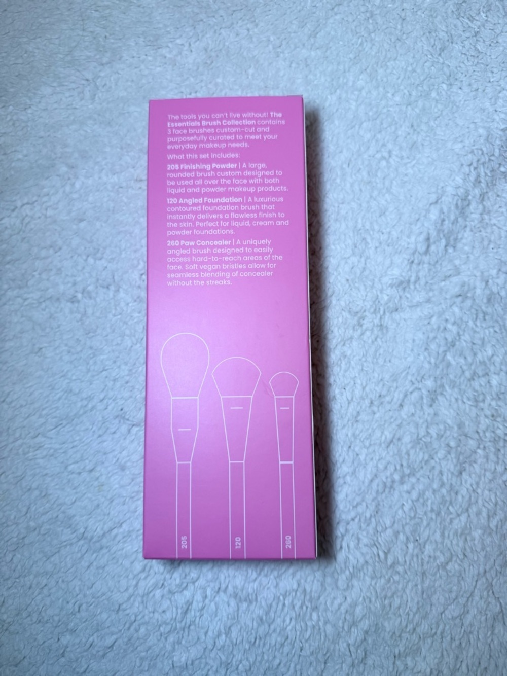 Half Caked Cream Handle 3-Piece Brush Set - Picture 12 of 13